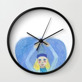 Alice Wall Clock | Oil, Watercolor, Ink, Painting, Acrylic, Pattern, Aerosol, Typography, Digital 