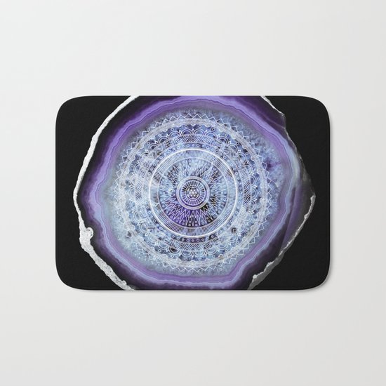 Mandala Agate Bath Mat
