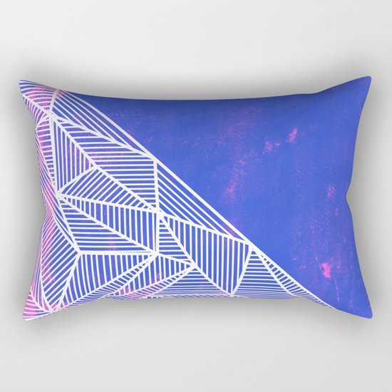 B Rays Geo Punk Rectangular Pillow