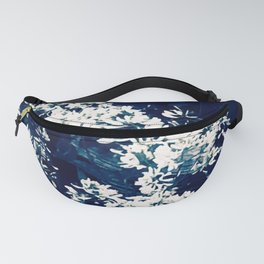 dainty white flowers vintage aesthetic photography Fanny Pack