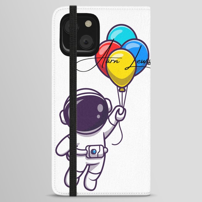Signature Series| Astronaut Flying Balloons iPhone Wallet Case