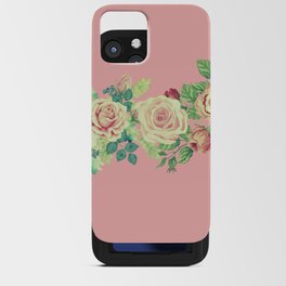 retro-floral  iPhone Card Case