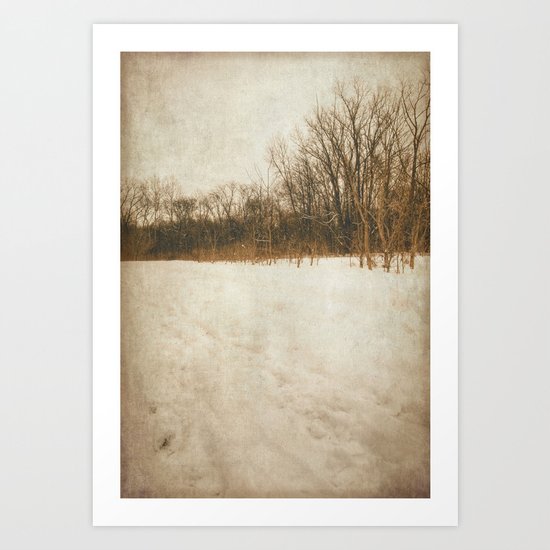 winter walk Art Print