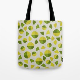 Abstract Citrus Sun Pattern Tote Bag