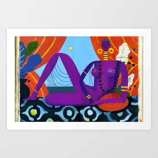 Dark am I, Yet Lovely (by Julianna Brion) Art Print