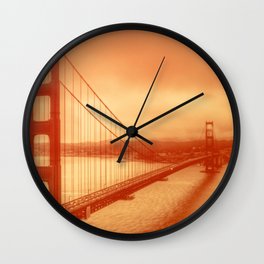 Golden Gate Bridge Flush Wall Clock