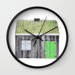 Traditional Faroese House Wall Clock