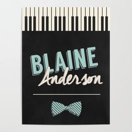 Blaine Anderson Piano Poster