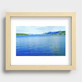 Lake George in Winter Recessed Framed Print