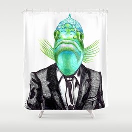Fishhead Shower Curtain