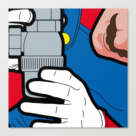 The secret life of heroes - Game at Work Canvas Print
