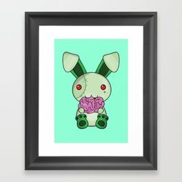Zombie Bunny Framed Art Print