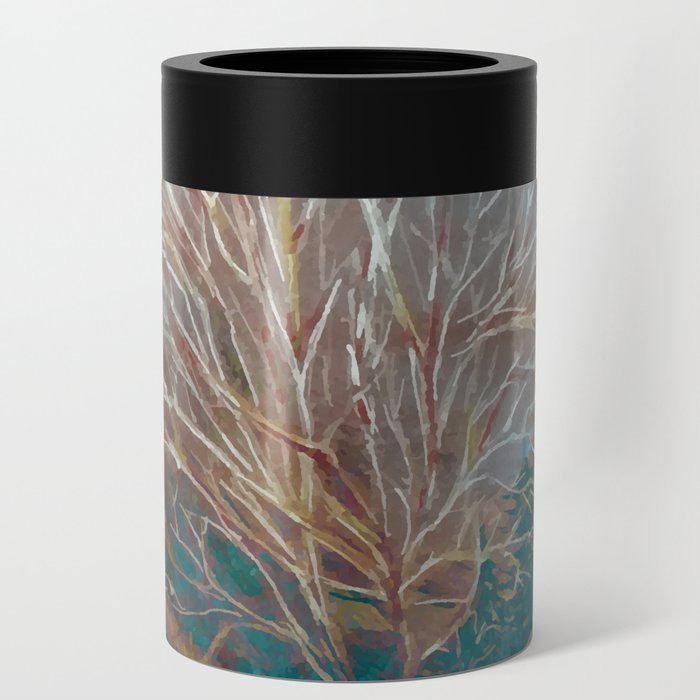 Winter leafles tree in the blue emerald forest Can Cooler