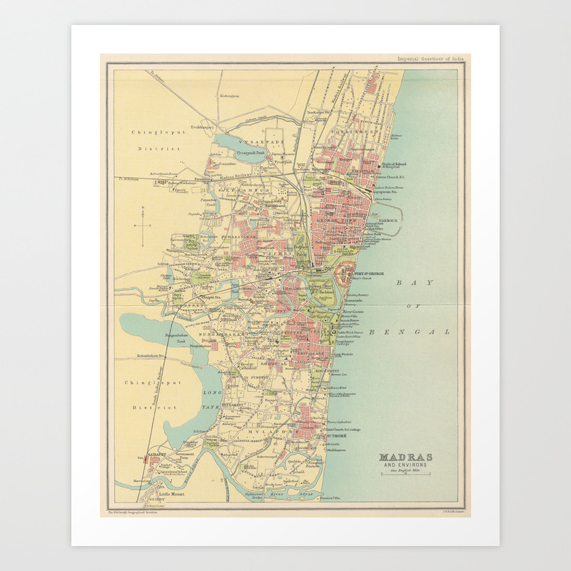 Madras In India Map