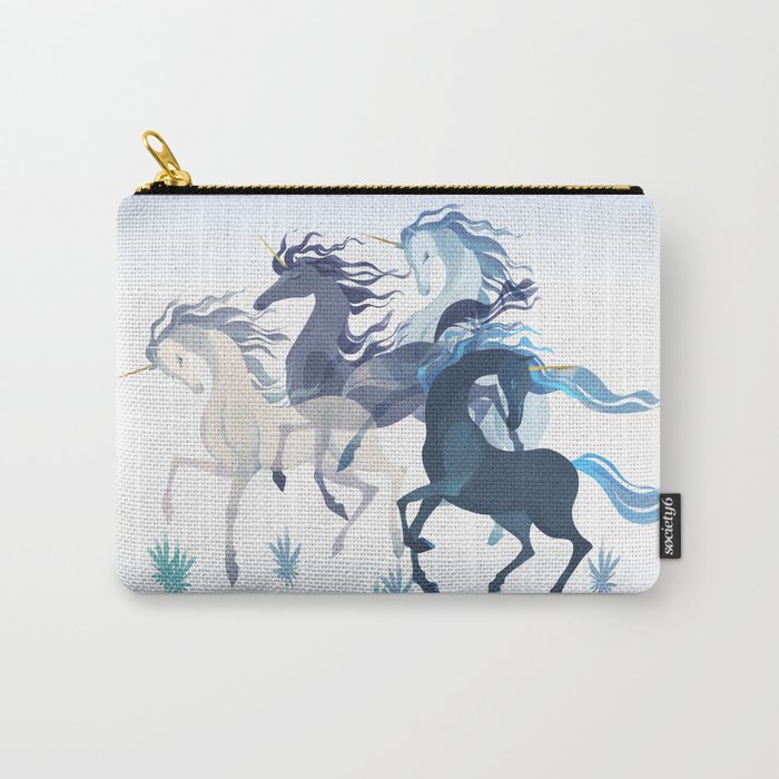 Running Unicorns Carry-All Pouch