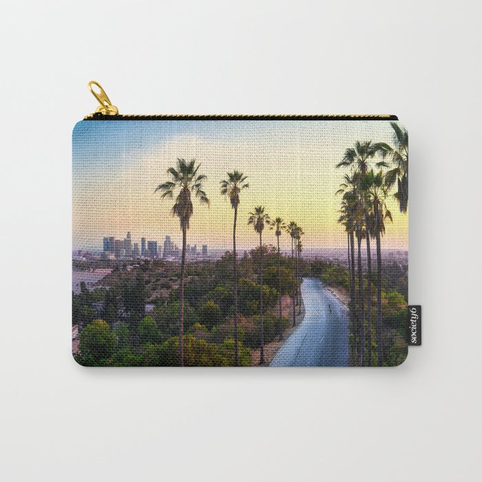 Los Angeles, California, Palm Tree Sunset Carry-All Pouch