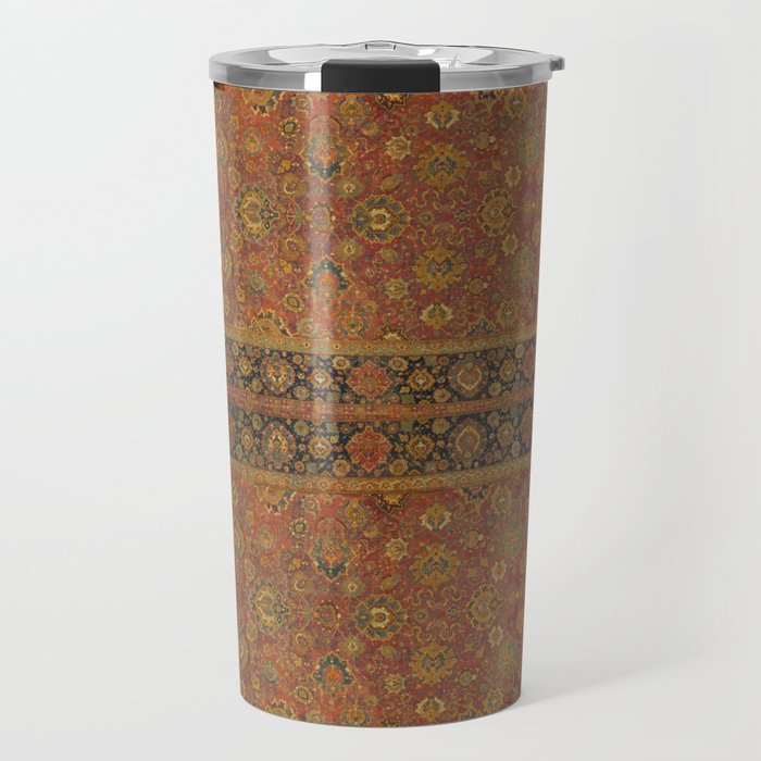 Herat Iran Iranian Carpet Rug Textile Travel Mug