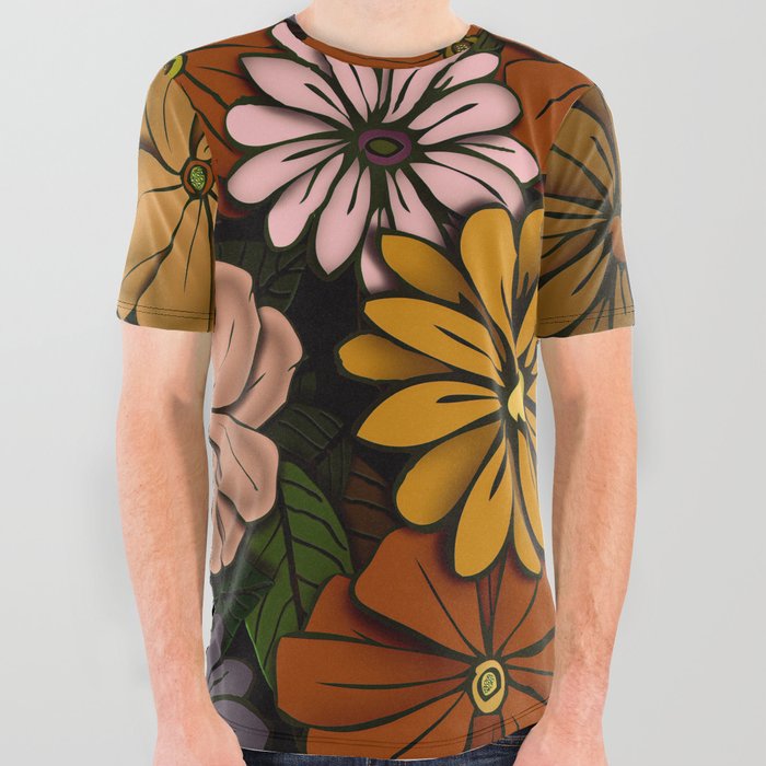 Flower Power #6 All Over Graphic Tee