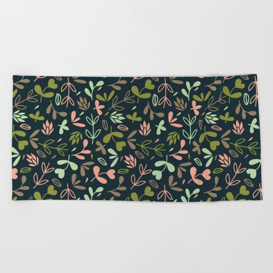 Colorful Lovely Pattern XVIV Beach Towel