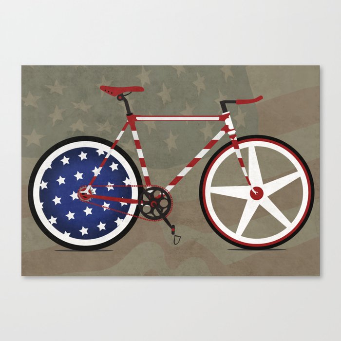 Bike America Canvas Print