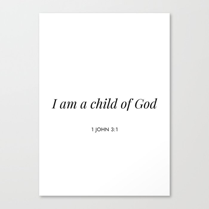 1 John 3:1 Canvas Print