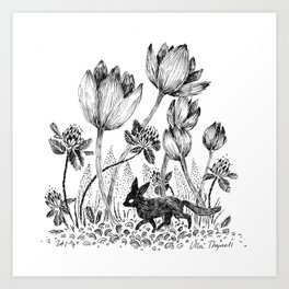 Tiny Fox Art Print