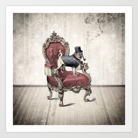 The Imperial Pug Art Print