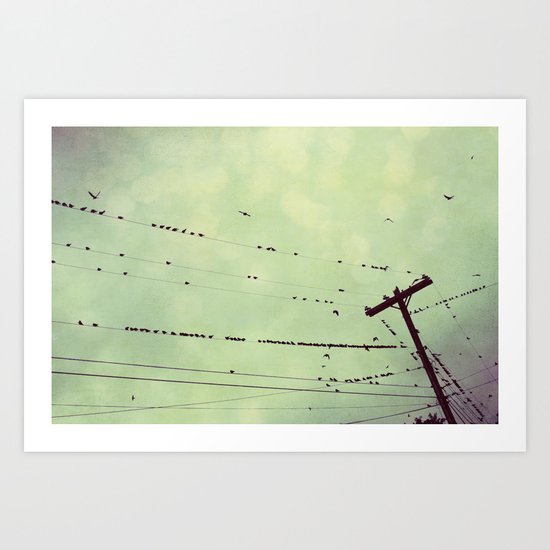 the gathering Art Print