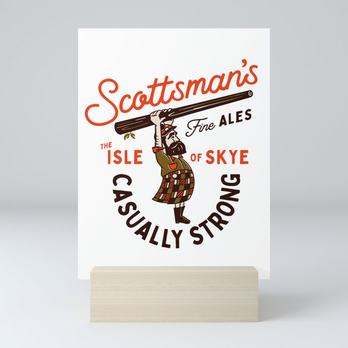 Scottsman's Fine Ales: Isle Of Skye, Scotland Travel Art Mini Art Print