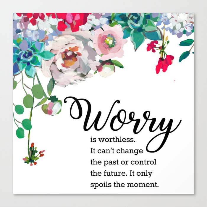 Worry Canvas Print