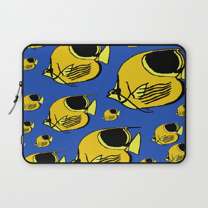 Yellow Sunfish Laptop Sleeve