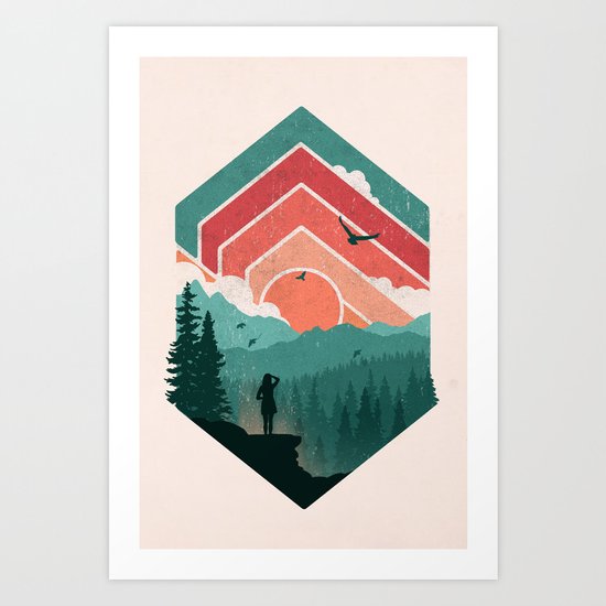 Divided Sky Art Print