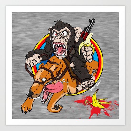 Furious George 2.0 Art Print