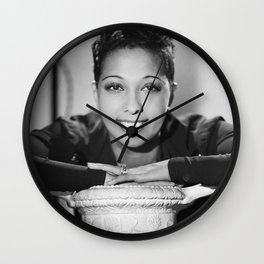 Josephine Baker Portrait of an African American Woman black and white photograph / art photography Wall Clock | Blackpower, Blacklivesmatter, Blackamerica, Josephinebaker, Renaissance, Blackandwhite, Blackartists, Blackamerican, Blackartist, Blackartwork 