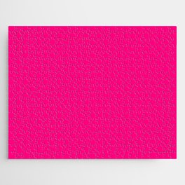 Neon Hot Magenta Pink Jigsaw Puzzle