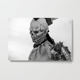 Death Metal Print | Mexico, Aztecs, Mexicantraditions, Digital, Photo, Black And White, Sinaicruz, Skull 