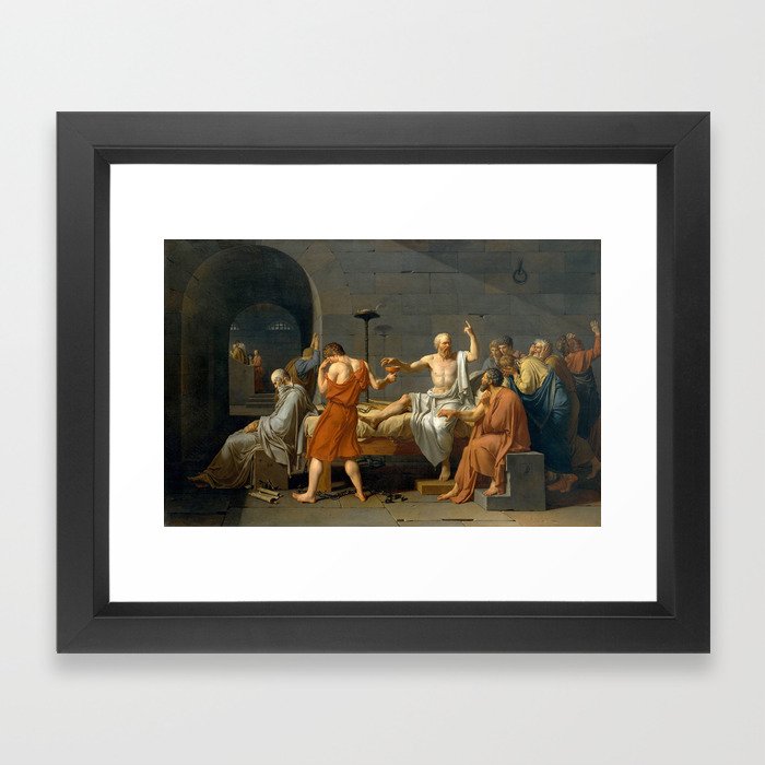 The Death of Socrates Framed Art Print