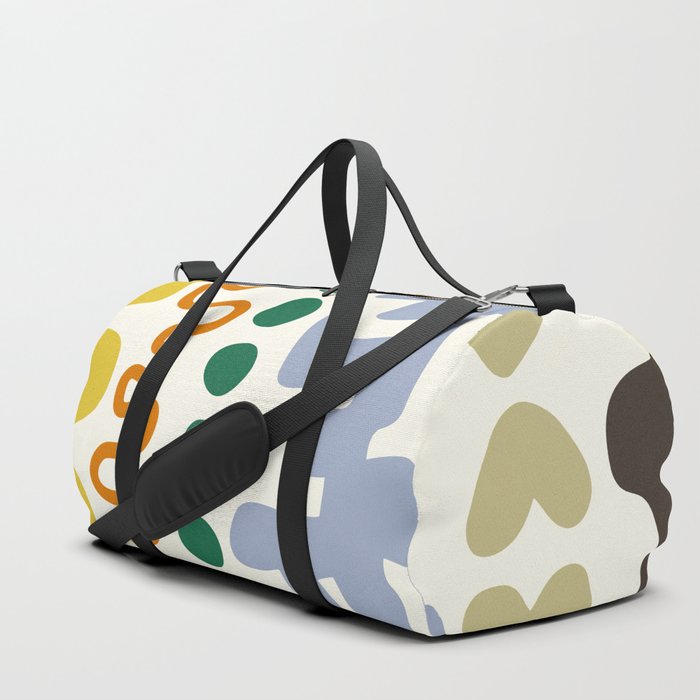 Abstract vintage colorful pattern collection 3 Duffle Bag