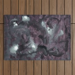 Mauve Ink Galaxy Nebula Dream #1 #decor #art #society6 Outdoor Rug