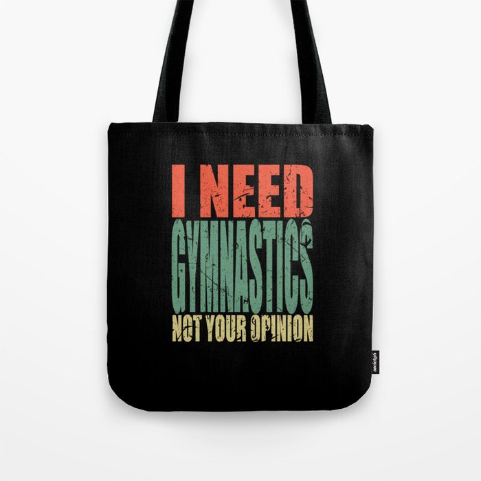 Gymnastics Saying Funny Tote Bag