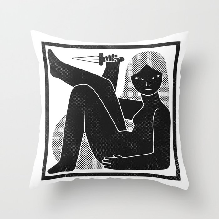 Trapped Throw Pillow