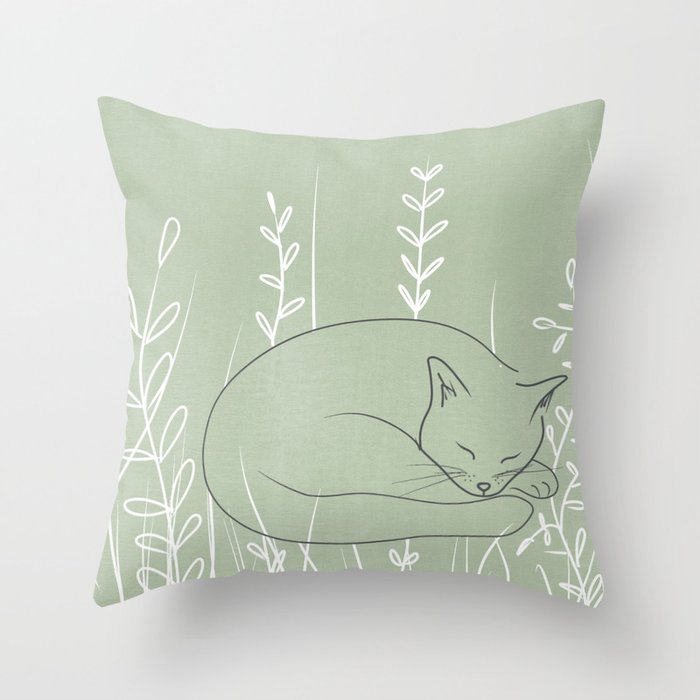 Sleepy deals cat pillow