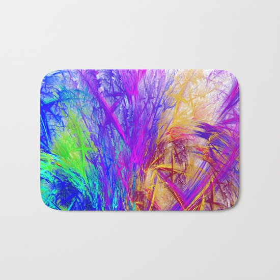 Colorful tree Bath Mat