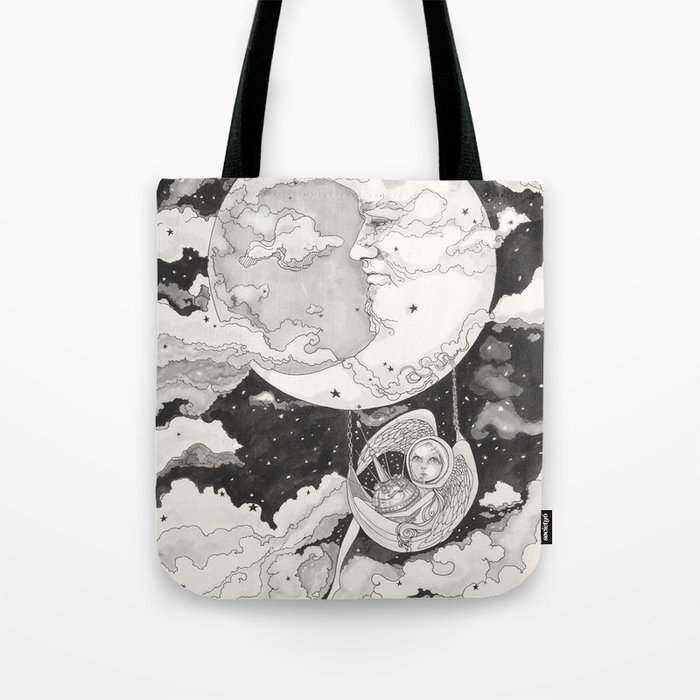 Moon Angel Tote Bag