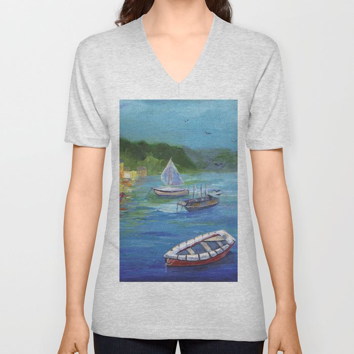 Portofino, Italy V Neck T Shirt