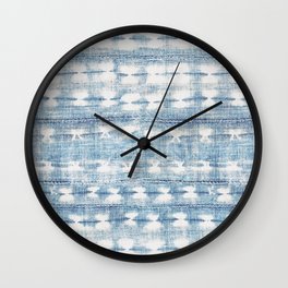 Rustic Indigo Wall Clock