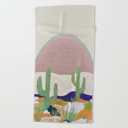 Cactus Party Beach Towel