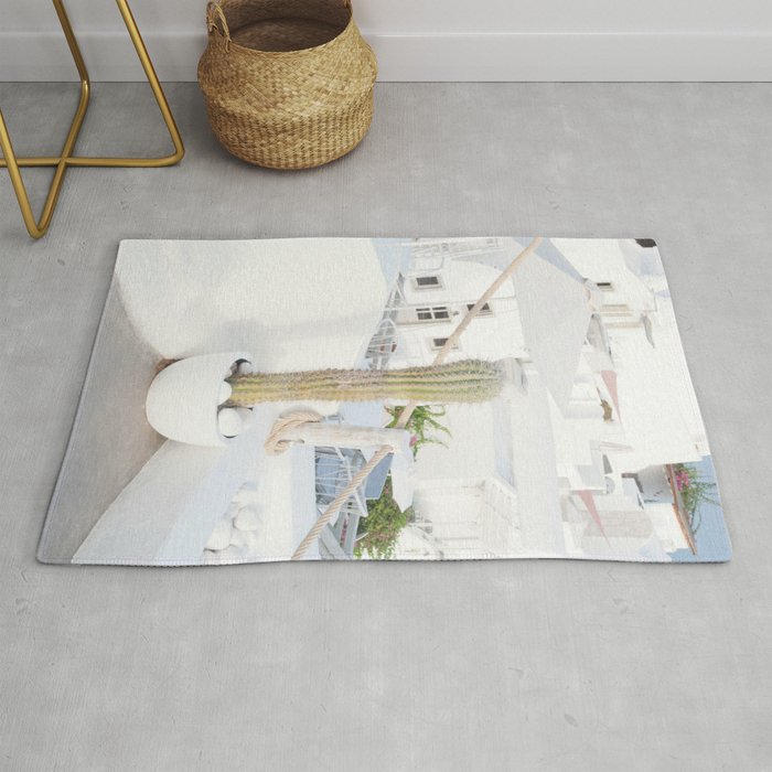 Santorini Cactus Dream #2 #minimal #wall #decor #art #society6 Rug