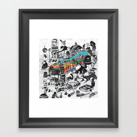 GLOBAL A GO-GO Framed Art Print