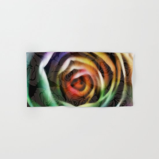 Rainbow Rose Hand & Bath Towel